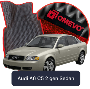 OMEVO 5D Pro EVA Fußmatten für Audi A6 C5 2. gen Sedan (1997-2004)