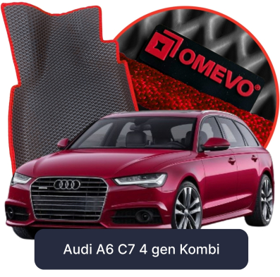 OMEVO 5D Pro EVA Fußmatten für Audi A6 C7 4. gen Kombi (2011-2018)
