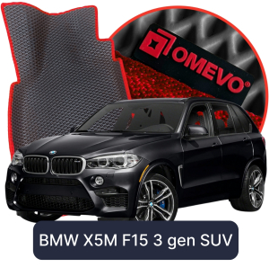 OMEVO 5D Pro EVA Fußmatten für BMW X5M 5-sitzig F15 3. gen SUV (2013-2018)