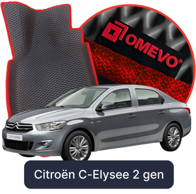 EVA Auto Fußmatten OMEVO für Citroën C-Elysee 2. Generation Sedan (2012-2023)