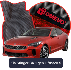 OMEVO 5D Pro EVA Fußmatten für Kia Stinger CK 1. gen Liftback 5-türig (2017-2023)