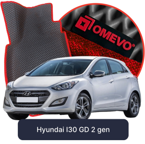 OMEVO 5D Pro EVA Fußmatten für Hyundai I30 GD 2. gen Hatchback 5-türig (2011-2017)