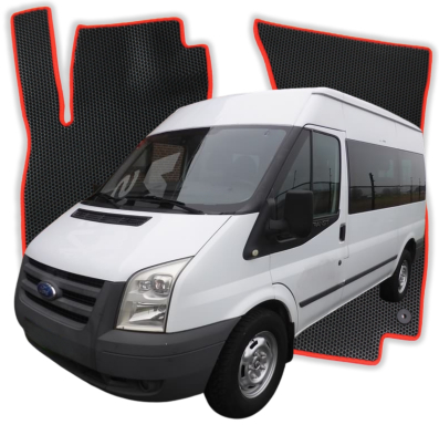 EVA-Autofußmatten OMEVO für Ford Transit 9-Sitzer L2H3 5 Gen Van 4 Türen 2000-2014