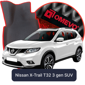 OMEVO 5D Pro EVA Fußmatten für Nissan X-Trail T32 3. gen SUV (2013-2021)