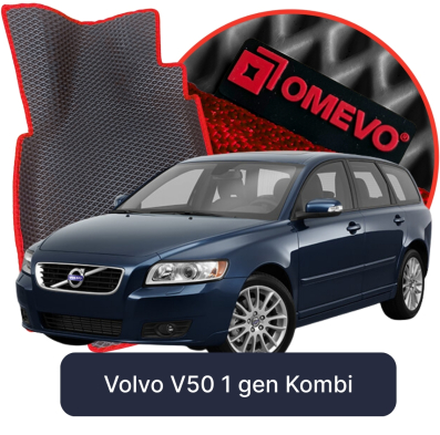 EVA-Autofußmatten OMEVO für Volvo V50 1 Gen Kombi 2004-2012