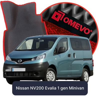 EVA Auto-Matten OMEVO für Nissan NV200 Evalia 7-Sitzer 1. Generation Minivan (2009-2019)