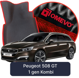 OMEVO 5D Pro EVA Fußmatten für Peugeot 508 GT 1. gen Kombi (2010-2019)