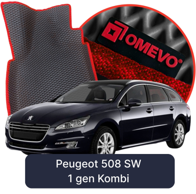 EVA Auto Fussmatten OMEVO fuer Peugeot 508 SW 1 gen Kombi (2010–2018)