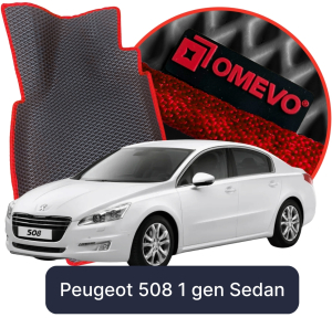 OMEVO 5D Pro EVA Fußmatten für Peugeot 508 1. gen Sedan (2010-2018)