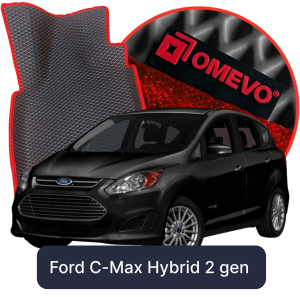 OMEVO 5D Pro EVA Fußmatten für Ford C-Max Hybrid 2. gen Minivan (2010-2019)