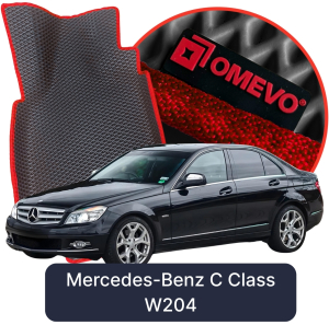 OMEVO 5D Pro EVA Fußmatten für Mercedes-Benz C-Klasse W204 3. gen Sedan (2007-2014)