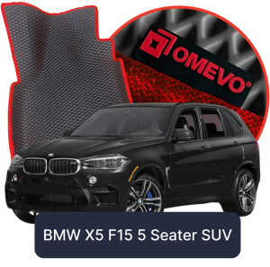 OMEVO 5D Pro EVA Fußmatten für BMW X5 5-sitzig F15 3. gen SUV (2013-2018)