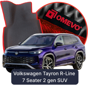 OMEVO 5D Pro EVA Fußmatten für Volkswagen Tayron R-Line, 7-sitzig 2. gen SUV (2024-2025)