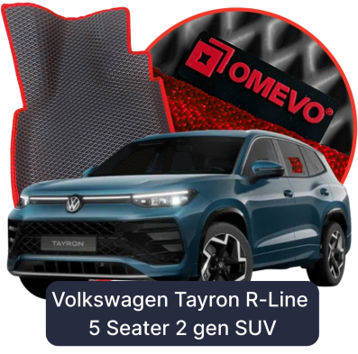 EVA Auto Fussmatten OMEVO fuer Volkswagen Tayron R-Line 5-sitzer 2 gen SUV (2024–2025)