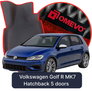 OMEVO 5D Pro EVA Fußmatten für Volkswagen Golf R MK7 7. gen Hatchback 5-türig (2012-2020)