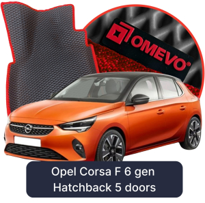 OMEVO 5D Pro EVA Fußmatten für Opel Corsa F 6. gen Hatchback 5-türig (2019-2025)