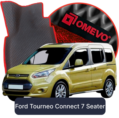 OMEVO 5D Pro EVA Fußmatten für Ford Tourneo Connect 7-sitzig 2. gen KombiVan (2013-2022)