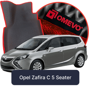 OMEVO 5D Pro EVA Fußmatten für Opel Zafira C 5-sitzig 3. gen Minivan (2011-2019)