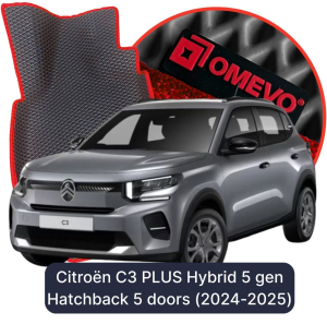 OMEVO 5D Pro EVA Fußmatten für Citroën C3 PLUS Hybrid 4 gen (2024-2025)