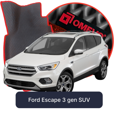 OMEVO 5D Pro EVA Fußmatten für Ford Escape 3 gen SUV (2011-2019)