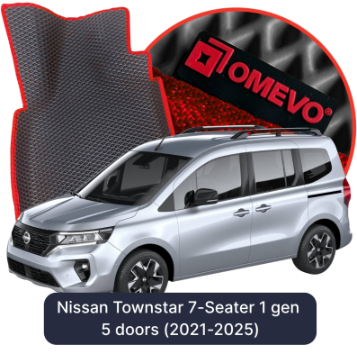 EVA Autoteppiche OMEVO für Nissan Townstar 7-Sitzer 1 gen KombiVan 5 Türen (2021-2025)