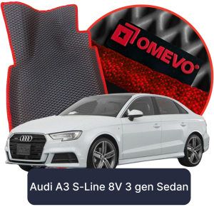 OMEVO 5D Pro EVA Fußmatten für Audi A3 S-Line 8V 3 gen Limousine (2012-2020)