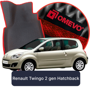OMEVO 5D Pro EVA Fußmatten für Renault Twingo 2 gen Hatchback 3 Türer (2007-2014)