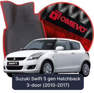 OMEVO 5D Pro EVA Fußmatten für Suzuki Swift 5 gen Schrägheck 3-türig (2010-2017)