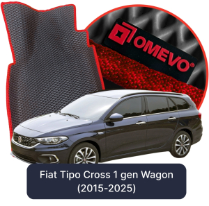 OMEVO 5D Pro EVA Fußmatten für Fiat Tipo Cross 1. gen Kombi (2015-2025)