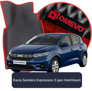 OMEVO 5D Pro EVA Fußmatten für Dacia Sandero Expression 3. gen Hatchback 5 Türen (2020-2025)