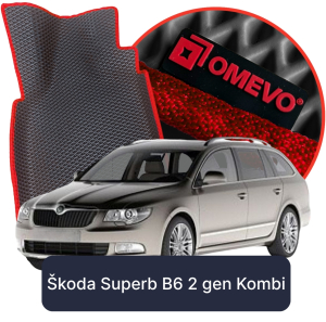 OMEVO 5D Pro EVA Fußmatten für Škoda Superb B6 2 gen Kombi (2008-2015)