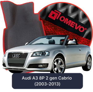OMEVO 5D Pro EVA Fußmatten für Audi A3 8P 2 gen Cabrio (2003-2013)