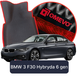 OMEVO 5D Pro EVA Fußmatten für BMW 3 F30 Hybride 6 gen Limousine (2011-2018)