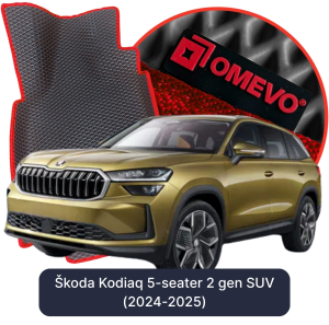 OMEVO 5D Pro EVA Fußmatten für Škoda Kodiaq 5-Sitzer 2 gen SUV (2024-2025)