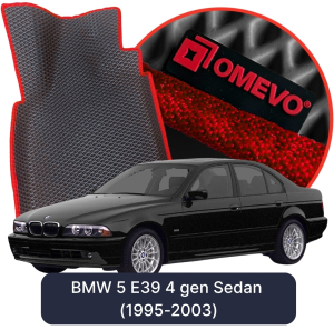 OMEVO 5D Pro EVA Fußmatten für BMW 5 E39 4 gen Limousine (1995-2003)
