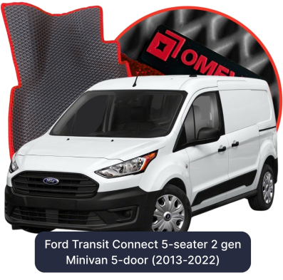 EVA Autoteppiche OMEVO für Ford Transit Connect 5-Sitzer 2 gen Minivan 5-Türer (2013-2022)