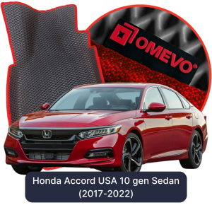 OMEVO 5D Pro EVA Fußmatten für Honda Accord USA 10. Generation Limousine (2017-2022)