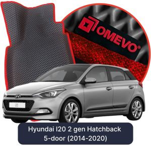 OMEVO 5D Pro EVA Fußmatten für Hyundai I20 2 gen Schrägheck 5-Türer (2014-2020)