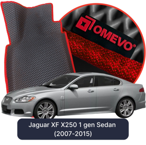 OMEVO 5D Pro EVA Fußmatten für Jaguar XF X250 1 gen Sedan (2007-2015)