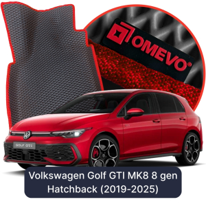 OMEVO 5D Pro EVA Fußmatten für Volkswagen Golf GTI MK8 8 gen Kompakt 5 Türer (2019-2025)
