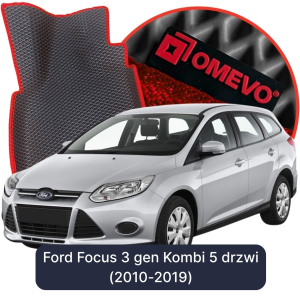 OMEVO 5D Pro EVA Fußmatten für Ford Focus 3. gen Kombi 5-türig (2010-2019)