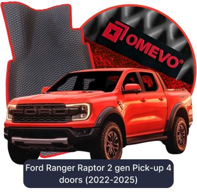 EVA Autoteppiche OMEVO für Ford Ranger Raptor 2 gen Pick-up 4-Tuerer (2022-2025)