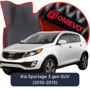 OMEVO 5D Pro EVA Fußmatten für Kia Sportage 3. Gen SUV (2010-2015)