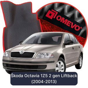 OMEVO 5D Pro EVA Fußmatten für Škoda Octavia 1Z5 2 gen Liftback (2004-2013)