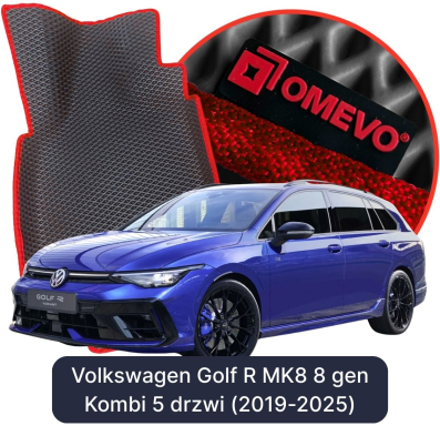 OMEVO 5D Pro EVA Fußmatten für Volkswagen Golf R MK8 8 gen Kombi 5 Türer (2019-2025)