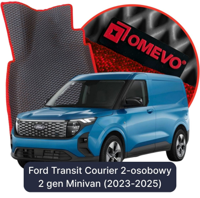 OMEVO 5D Pro EVA Fußmatten für Ford Transit Courier 2-Sitzer 2 gen Minivan (2023-2025)