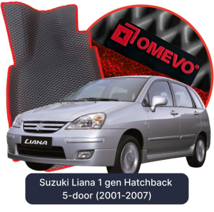 OMEVO 5D Pro EVA Fußmatten für Suzuki Liana 1 gen Schrägheck 5-Tuerer (2001-2007)