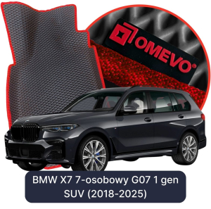 OMEVO 5D Pro EVA Fußmatten für BMW X7 7-Sitzer G07 1 gen SUV (2018-2025)