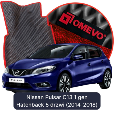 EVA Autoteppiche OMEVO für Nissan Pulsar C13 1. gen Hatchback (2014-2018)