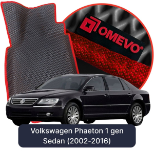 OMEVO 5D Pro EVA Fußmatten für Volkswagen Phaeton 1. gen Limousine (2002-2016)